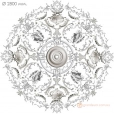 Наборная розетка из гипса Нр-инд. 9 диаметр 2800 мм