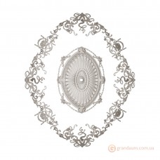 Наборная розетка из гипса Нр8