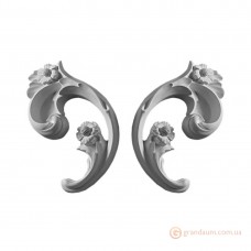 Декоративный угол из гипса у-166 h160х96 мм