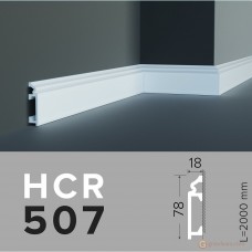 Напольный плинтус с гладким профилем Grand decor HCR 507 (2,00м)