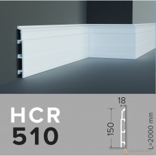 Напольный плинтус с гладким профилем Grand decor HCR 510 (2,00м)
