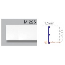 Напольный плинтус с гладким профилем Harmony M 225 (2,00м)