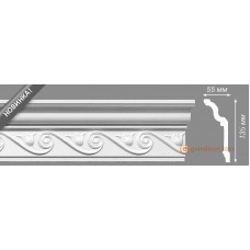 Потолочный плинтус с орнаментом, багет Homestar Amelia 55*135ММ
