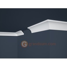 Потолочный плинтус с гладким профилем, багет Marbet E12