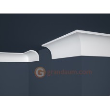 Потолочный плинтус с гладким профилем, багет Marbet E13
