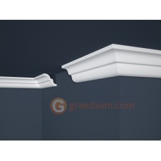 Потолочный плинтус с гладким профилем, багет Marbet E21