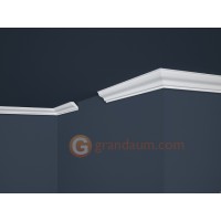 Потолочный плинтус с гладким профилем, багет Marbet E4