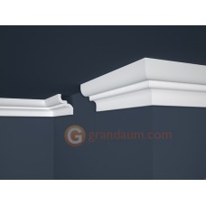 Потолочный плинтус с гладким профилем, багет Marbet E9