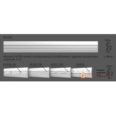 Молдинг с гладким профилем Modus decor М 024