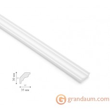 Потолочный плинтус с гладким профилем NMC MK