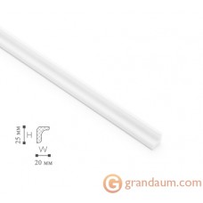 Потолочный плинтус с гладким профилем NMC MO