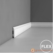 Напольный плинтус с гладким профилем Orac Decor SX165