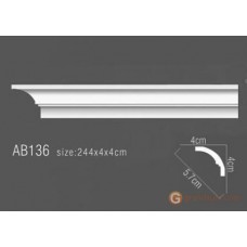 Карниз с гладким профилем Солид AB136