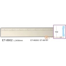 Напольный плинтус с гладким профилем Vip decor ET-8902 (VT-902)